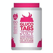Diabetes Glucotabs - Raspberry - Refill Pot
