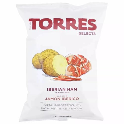 Torres Selecta Spanish Ibérico Ham Potato Crisps 150g