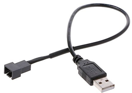 USB A Male to 3 Pin Case Fan Adapter Connector Cable for PC Computer Loud