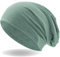 Hatstar® Klassische Slouch Long Beanie Mütze | leicht und weich | für Damen und Herren | Übergangsmütze für Frühling und Sommer (Petrol)