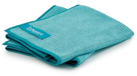Jemako 2er Pack Profi-Tücher klein 35 x 40 cm inkl. Feinmaschiges-Wäschenetz (Türkis)