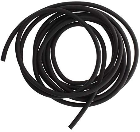 NOVATEC 'PREMIUM QUALITY' 3*7mm / 1 Metre / 39.4inch Natural Latex Rubber Band Fitness Muscles Exercise Outdoor Slingshot Catapult Elastic fishing Sevenfold Stretch - BLACK