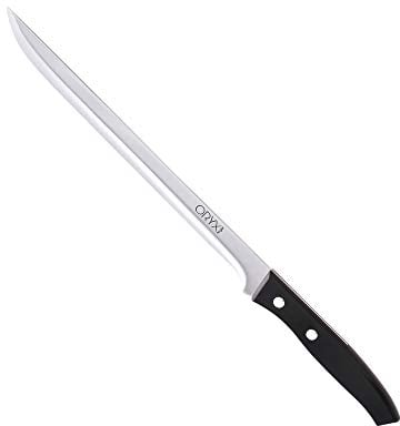 ORYX 5800035 Aspen Schinkenmesser, Klinge aus Edelstahl, 25 cm Schwarz, Metallic