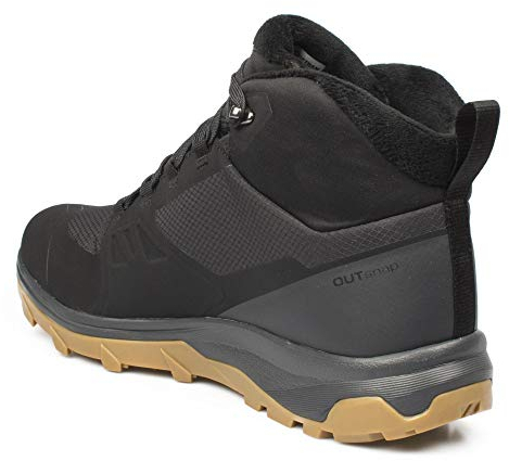 Salomon Outsnap Climasalomon™ Waterproof (wasserdicht) Herren Winterschuhe, Schwarz (Black/Ebony/Gum1a), 43 1/3 EU
