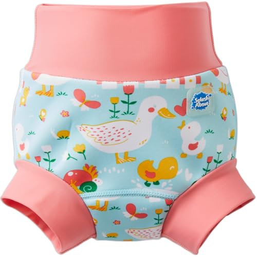 Splash About La nouvelle couche améliorée, Happy Nappy, Little Ducks, 6-12 mois
