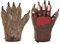 IBLUELOVER Halloween Handschuhe Wolf Bär Pfote Werwolf Kostüm Horror Party Deko mit Plüschhaar Tier Monster Cosplay Requisiten Musical Karneval Fasching Zubehör für Maskerade Make Up Spukhaus