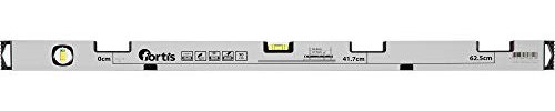 Fortis Wasserwaage Trockenbau 90 cm Black Metall traditional Manuell