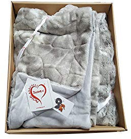 Daunex Plaid Faux Fur Doublé Jaquard 130 x 160