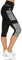 VS Capri Yoga Leggings mit Handytasche - 3 Seitentaschen 3/4 Leggins für Handy, Schlüssel, Kreditkarte und Co. Fitness Sport Tights Schwarz Muster Yoga Hose Sporthose Jogging High Waist.spiritone -S