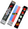 LIGHTTSABER CHOPSTICKS LIGHT UP STAR WARS LED Glowing Light Saber Chop Sticks reusable Sushi Lightup Sabers-Removable Handle Dishwasher Safe-Premium gift box & carry case Included -blue & red,2 Pairs