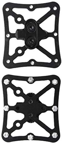 BESPORTBLE 1 Paar Sperrpedal SPD-plattform-Adapter SPD Flachpedaladapter Plattformadapter Für Stollen Pedale Cleat-Adapter SPD-pedalkonverter Rostfreier Stahl rutschfest Verstreute Perlen