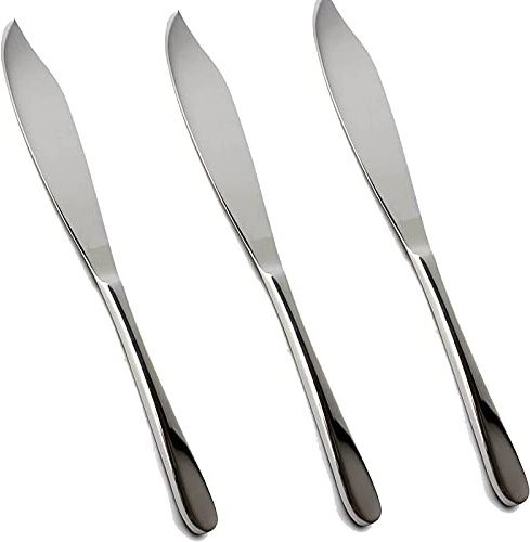 3 Cuchillos de Tartas Acero INOX y acabado brillante. Colección Minimal (Cuchillo de Tarta)