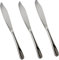 3 Cuchillos de Tartas Acero INOX y acabado brillante. Colección Minimal (Cuchillo de Tarta)