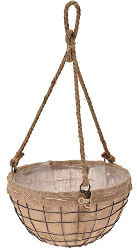 Importacion Macetero Colgar Yute 30 cm