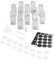 Metaltex Gewürzgläser12er Set, inkl. Labels & 16 Streueinsätze
