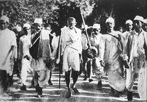 Fabulous Poster Plakat Mahatma Gandhi Indien Salzwanderung Historischer Moment