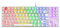 Mars Gaming MK80 White Mechanical Gaming Keyboard TKL FRGB, Antighosting, Mechanical Switch Blue, Portuguese Language