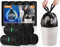 Small Black Bin Bags 10Liter Pedal Bin Liners with Handle,150 Counts Portable Rubbish Bags Plastic Garbage Bags,Mini Wastebasket Trash Bags for Bathroom,Kitchen,Bedroom,Office