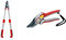 WOLF Garten - Amboss Astschere, Premium Plus, POWER CUT, Rot/Grau, 650-900 mm; 73AGA009650 & 2-schneidige Alu-Gartenschere »Professional« RR 5000 (Produktkarte); 7263007