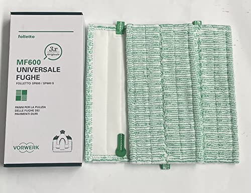 3 panni ORIGINALI FUGHE per pulilava MF600-600S lavapavimenti FOLLETTO VORWERK