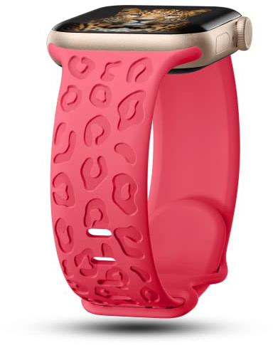 CreateGreat Jelly Bands - Correas compatibles con Apple Watch de 41 mm, 40 mm, 38 mm, 45 mm, 44 mm, 42 mm, para mujeres y hombres, correa de repuesto de silicona transparente impresa que no se