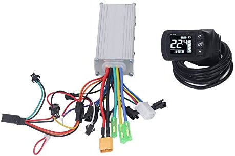 SPYMINNPOO Controller Bici Elettrica, Controller Controller Motore Brushless 500W con Misuratore LCD 36V 48V Ebike per Scooter Elettrico