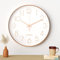 Mesybveo Orologio da Parete, 30 cm (12 pollici) Movimento al quarzo, design minimalista moderno nero, orologio da parete silenzioso per cucina, ufficio, soggiorno (rosa)