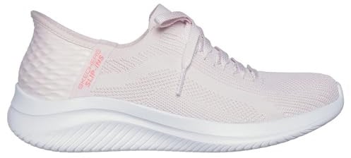 Skechers Ultra Flex 3.0 Brilliant Path, Zapatillas Mujer, Light Pink Textile Trim, 35 EU
