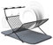 Dish Rack Dish Rack Storage Rack Plate Rack Dish Rack Metal Folding Tray Storage Rack Multi-function Kitchen Drain Rack Non-slip Dry Drain Storage Rack With Placemat (Color : SILVER Size : 50 33.2