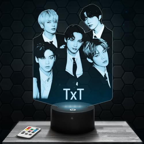 Lampe TxT deko Zimmer Mädchen Lampe 3D TxTobjekt k-pop Korea Koreanischer Pop Geschenk gedämpftes Licht Nachtlicht deko Büro. Eigenartig Geschenk Weihnachten Teenager TOP