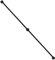 SABUIDDS 90CM-270CM Stahlrohre und Gusseisen Handlauf Geländer Treppengeländer Schwarzer Wandhandlauf Wand Treppe mit halbrunden Abschlüssen und Haltern für Innen und Außen, Rund Ø32mm (7FT/213CM)