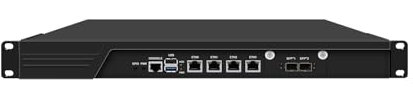 HUNSN 1U Cabinet Firewall Appliance 10GB, PFsense, Mikrotik, OPNsense, VPN, Network Rackmount, Intel N100, RJ54, 4 x 226-V 2.5GbE LAN, 2 x SFP+ 82599es 10 Gigabit, GPIO, SIM Slot, 8G RAM, 128G SSD