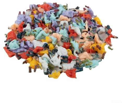 WIIYENA HO Scale Figuren, 100 Stück bemalte Personen, manuell, bringen Authentizität in Ihr Modellbahn-Layout