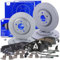 ATE Bremsenset inkl. Bremsscheiben vorne Ø 320 mm belüftet + hinten Ø 300 mm voll und Ceramic Bremsbeläge vorne + hinten und Verschleißkontakt Kompatibel mit AUDI A6 C7 (4G2, 4GC), A7 (4GA, 4GF)