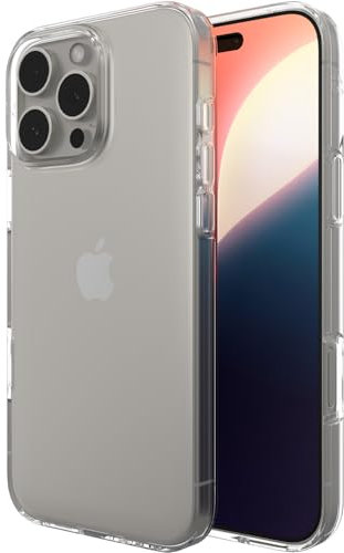 ZAGG Crystal Palace Lite Graphene-Reinforced Case for iPhone 16 Pro Max [6.9-Inch], Anti-Yellowing, Ultra-Thin Design, Scratch-Resistant, Secure Grip, Shockproof Phone Back Cover (Transparent)