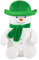 K Collection 3D Novelty Hot Water Bottle with Removable Cover - Snowman Design - Soft Plush Cover - Premium Natural Rubber