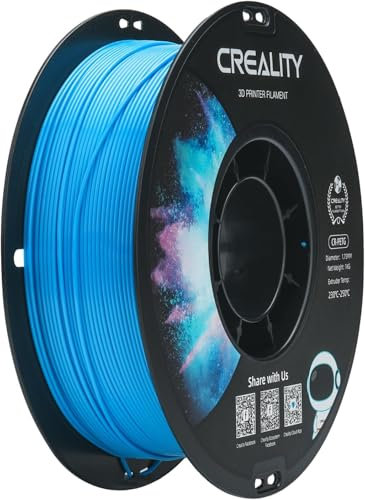 Creality CR-PETG Filament 1.75mm Blau, 3D Drucker Filament 1kg PETG, Maßgenauigkeit +/-0,02mm Vakuumverpackung Ordentliche Spule (1KG/Spool, 2.2lbs)