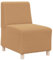 vidaXL Sofa-Stuhl ohne Armlehnen Beige 55 cm Stoff in Lammwolloptik, Sofasessel, Fernsehsessel, Relaxsessel, Einzelsofa, Relaxsofa, Loungesessel, Wohnzimmer Sessel