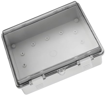 Udbrud Abzweigdose Wasserdicht IP65, 150x100x70 mm Gehäuse Elektronik mit Transparent Deckel, Elektrische Anschlussdose Verteilerdose außen, Projektbox Verteilerkasten Aufputz für Elektronische