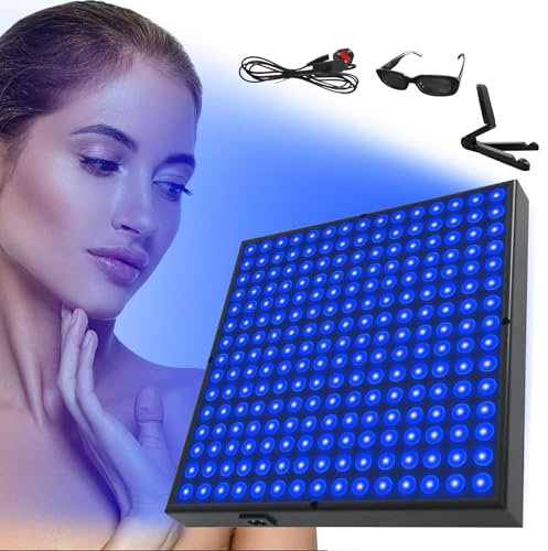 Solarium für Zuhause, Bräunungslampe mit 225 LED, 460nm Gesichtsbräuner Solarium, 45W Gesichtssolarium mit Haken und verstellbare Halterung, Solarien & Bräunungsgeräte für Gesicht und Körper