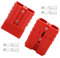 KUMSODE Lot de 4 Batterie Connecteur 50A Batterie Connexion Rapide Prise de Connecteur 50Amp 600V Pour Voiture Van Les Modes Moto (Rouge)