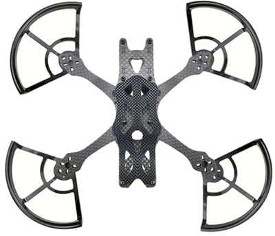 3-Zoll-150-mm-Kohlefaser-Rahmensatz mit 4 mm dicken Armen, kompatibel mit FPV-Freestyle-RC-Renndrohnen, Quadrocoptern(Frame Cover)