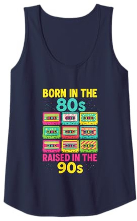Born In The 80s Raised In The 90s - 90er Retro Tank Top