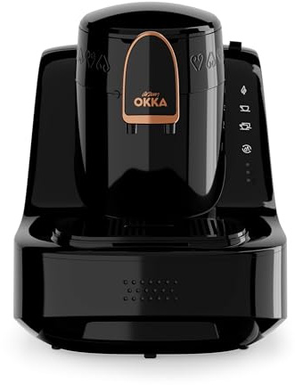 Arzum Okka Elite Türkische Kaffeemaschine Mit 710W Leistung, Abnehmbarem Wassertank, Ghost Touch Panel Und Langsam-Brüh-Funktion Für 2 Tassen