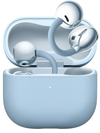 HUAWEI FreeClip 2 Open-Ear Headphones, Clip-On Wireless Earbuds, Blue | 5.1g Lightweight, IP57 Waterproof, 38H Battery, Bluetooth 6.0, 3-Mic Noise Cancellation, UK Warranty