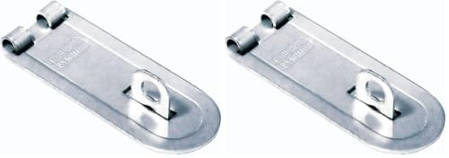 BURG WÄCHTER Sicherheits-Vorrichtung für Vorhängeschloss, Für flächenbündige Türen, Panzer-Überfalle PCC 80 SB (Packung mit 2)