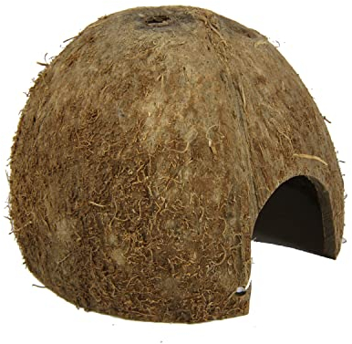 JBL 61511 Kokosnuss-Schale als Höhle für Aquarien und Terrarien, Cocos Cava 1/2 M