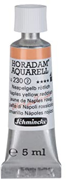 Schmincke - HORADAM® AQUARELL - aquarelle d'artiste très fine, jaune de naples rougeâtre - 5 ml