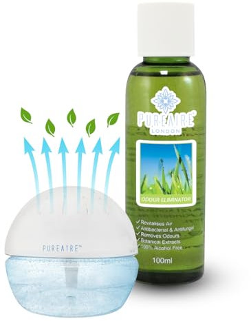 PureAire Essential Oil Blend Odour Eliminator 100ml Essential Oils for Diffusers for Home Aroma Essence for Diffusers Air Purifiers Aromatherapy Relaxation Botanical Extracts Water Soluble Fragrance