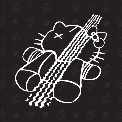 Überfahrene Kitti - Sticker